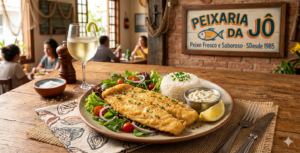 Filé de Merluza à Dorê 🐟🍋🥨