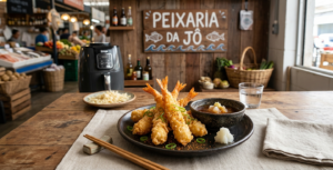 Tempurá de Camarão na Airfryer com Molho Tentsuyu 🍤🔥🥢