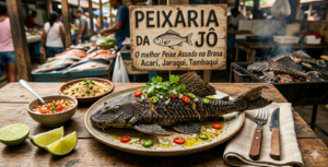 Acarí Assado na Brasa 🐟🔥🪵
